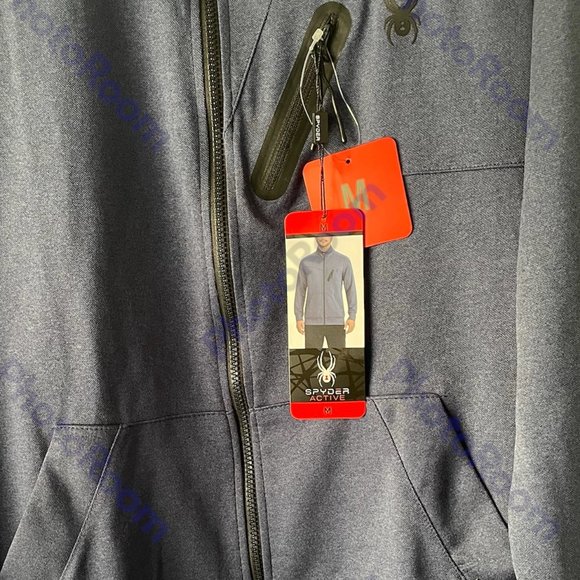 Men's Jacket, Spyder Active, M, Blue, NWT - Picture 3 of 6